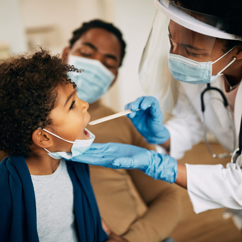 young patient and doctor