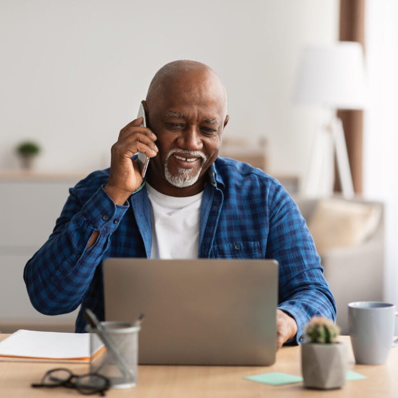 Elderly searching medicare