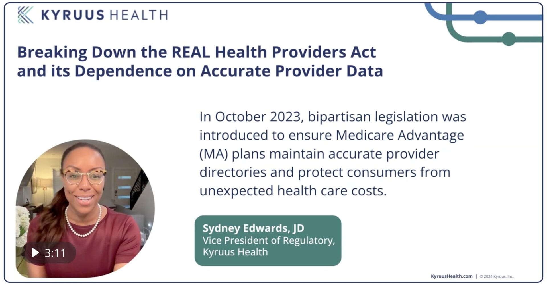 Sydney Edwards, JD breaks down the REAL Health Providers Act