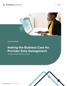 Guide Cover Page - Provider Data Management Business Case for Payers