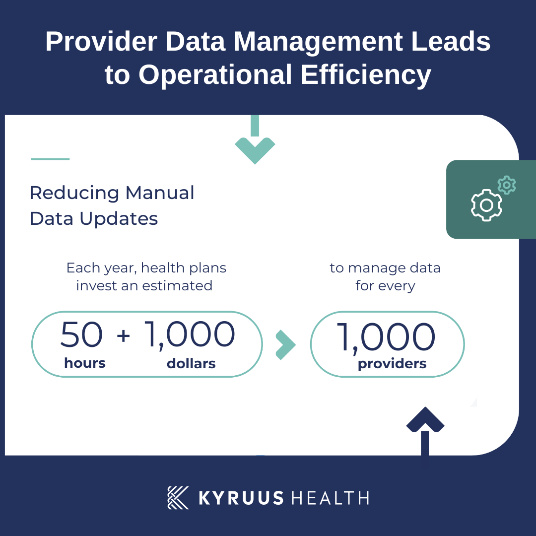 Provider Data Management Leads to operational efficiency