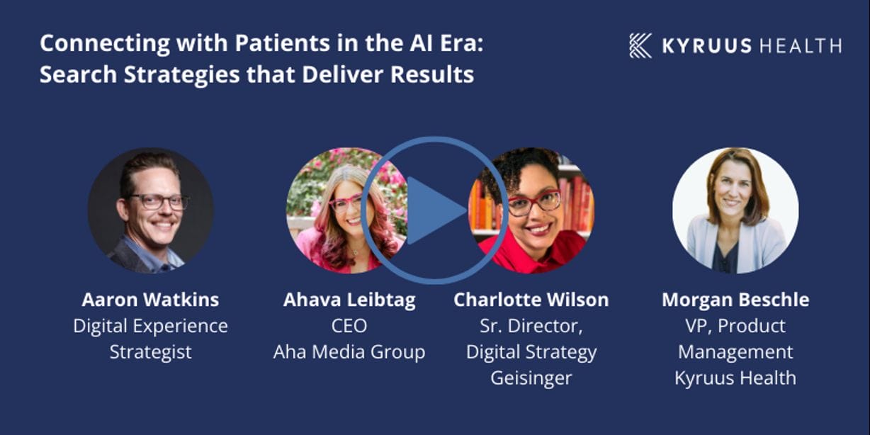In a recent Becker’s Healthcare webinar, industry experts Aaron Watkins, Ahava Leibtag, Charlotte Wilson, and Morgan Beschle dive into this topic.