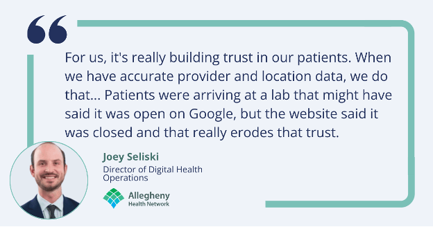 when provider data is accurate and unified across systems, the ripple effect is powerful